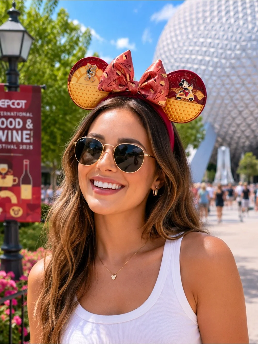 Disney Parks Minnie Ears Headband EPCOT International Food & Wine Festival 2025